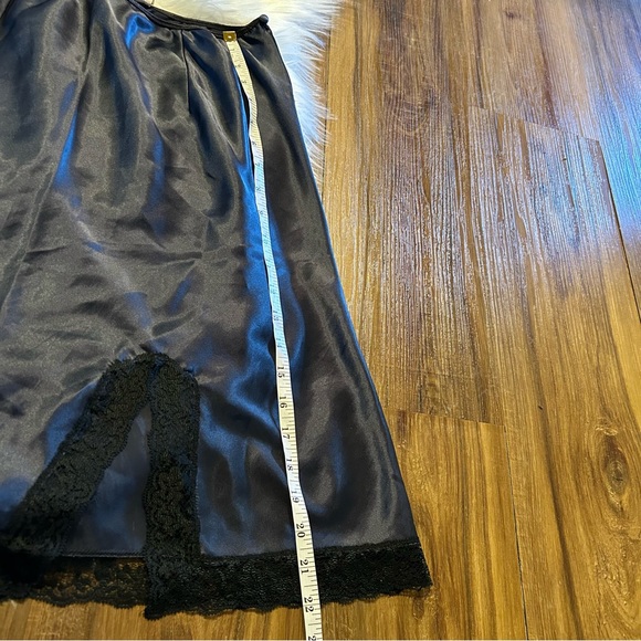 Victoria's Secret vintage black lace slip shirt gold label 90s lace size large - Picture 4 of 6